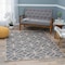 World Rug Gallery Contemporary Geometric Indoor/Outdoor Area Rug 7'10'' x 10' Blue 411BLUE8X10 - alternate 10